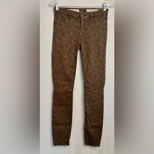 Pilcro Serif Anthropology Textured Brown Pants